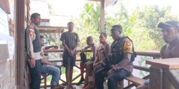 Jaga Kamtibmas Tetap Kondusif, Polsek Tor Atas Gelar Patroli Dialogis Sambangi Pekerja Air Bersih