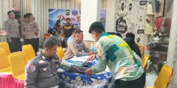Sambut HUT Lalu Lintas ke-71, Ditlantas Polda Papua Barat Gelar Donor Darah