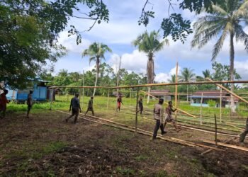 Bangun Kemandirian Kampung, Kapolsek Tor Atas Ajak Warga Jaga Areal Penyemaian