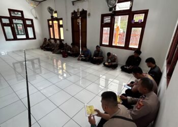 Bangun Integritas Berlandaskan Iman, Personel Polres Sarmi Rutin Ikuti Binroh Islam