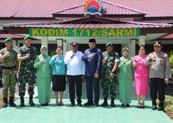 Pisah Sambut Dandim 1712 Sarmi, Kapolres Tegaskan Komitmen Perkuat Sinergi TNI-Polri