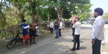 Sat Reskrim Polres Sarmi Laksanakan Rekonstruksi Tindak Pidana Penganiayaan Berat, 35 Adegan Diperagakan