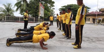 Fisik Prima, Tugas Maksimal: Polres Sarmi Gelar Kesamaptaan Jasmani Hari Kedua