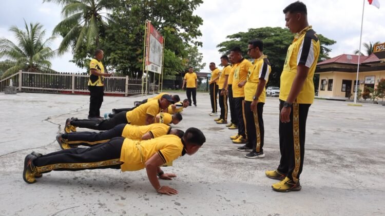 Fisik Prima, Tugas Maksimal: Polres Sarmi Gelar Kesamaptaan Jasmani Hari Kedua