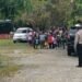 Semarak HUT GBI ke-56, Sat Lantas Polres Sarmi Kawal Jalan Santai Jemaat di Mararena