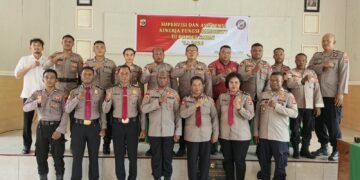 Sat Samapta Polres Sarmi Ikuti Supervisi dan Sosialisasi Sistem Manajemen Pengamanan Objek Vital