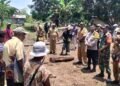 Kapolsek Bonggo Hadiri Momen Bersejarah Pemancangan Tiang Pertama Rumah Adat Suku Mayabona