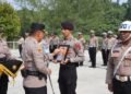 Tegakkan Disiplin dan Kode Etik, Kapolres Sarmi Pimpin Upacara PTDH Satu Personel Polri