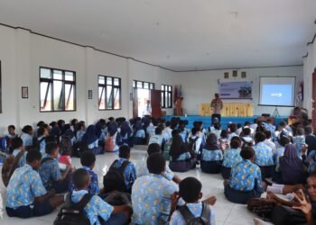 Polres Sarmi Sosialisasikan Penerimaan Murid Baru SMA Kemala Taruna Bhayangkara Tahun Ajaran 2027/2028