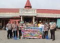 Sambut Hut Humas Polri Ke-75, Si Humas Polres Sarmi Gelar Bakti Sosial Bersihkan Pasar Sentral Mararena
