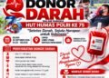 Jelang HUT Humas Polri Ke-75, Bidhumas Polda Papua Barat Gelar Bakti Kesehatan Donor Darah dan Pemeriksaan Mata Gratis