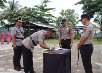 Momen Penyegaran Organisasi, Kapolres Sarmi Pimpin Sertijab Dan Penyerahan Jabatan