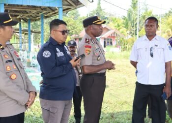 Wakapolres Sarmi Kunjungi Warga Kasukwe, Ajak Wujudkan Sarmi Aman Dan Damai