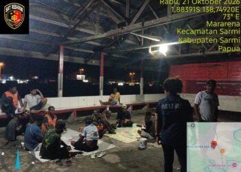 Cegah Kejahatan Saat Warga Terlelap, Satreskrim Polres Sarmi Bergerak Hingga Dini Hari