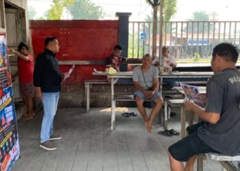 Cegah Judi Daring Dan Penipuan Online, Sihumas Polres Sarmi Sambangi Pangkalan Rental Marenara
