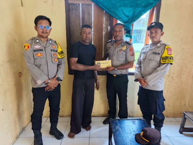 Semangat Melayani Dengan Kasih, Polsek Bonggo Dukung Hut Gki Di Tanah Papua Ke-70