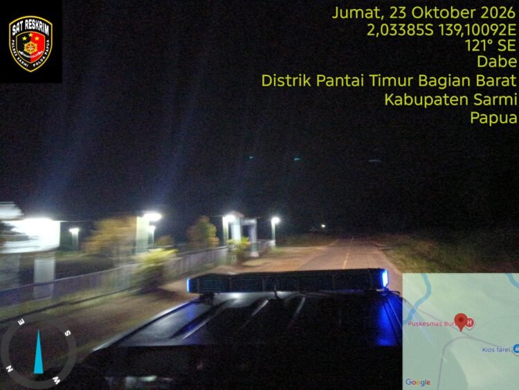 Cegah Gangguan Kamtibmas, Sat Reskrim Polres Sarmi Amankan Pelaku Pemalangan di Kampung Wakde