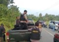 Kapolres Sarmi Bersama Personel Gabungan Antisipasi Konflik Susulan, Arus Lalu Lintas Trans Sarmi–jayapura Kembali Normal
