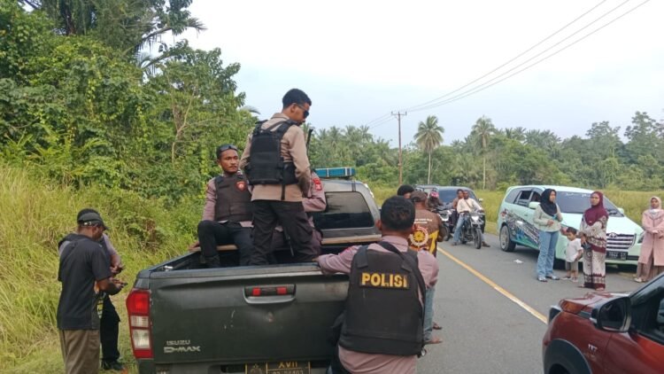 Kapolres Sarmi Bersama Personel Gabungan Antisipasi Konflik Susulan, Arus Lalu Lintas Trans Sarmi–jayapura Kembali Normal