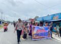 Sat Lantas Polres Sarmi Kawal Karnaval Religius Par Gki Diaspora Neidam, Arus Lalu Lintas Tetap Lancar