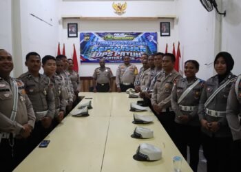 Matangkan Kesiapan Personel, Wakapolres Sarmi Pimpin Lat Pra Ops Patuh Cartenz 2026