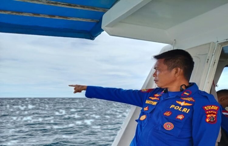 Jaga Keamanan Perairan, Sat Polairud Polres Sarmi Gelar Patroli Laut Hingga Perairan Kampung Arare